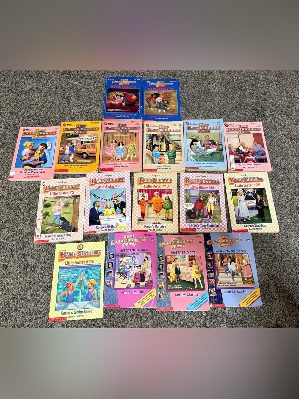 Baby-Sitters Club Kids Books Collection - Assorted Colors lot of 17